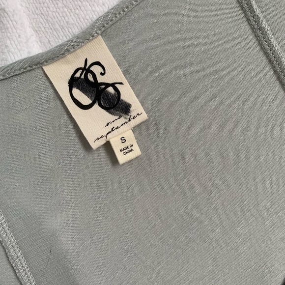 Anthropologie One September Accordion Pleated Colorblock Shirt - Picture 6 of 6